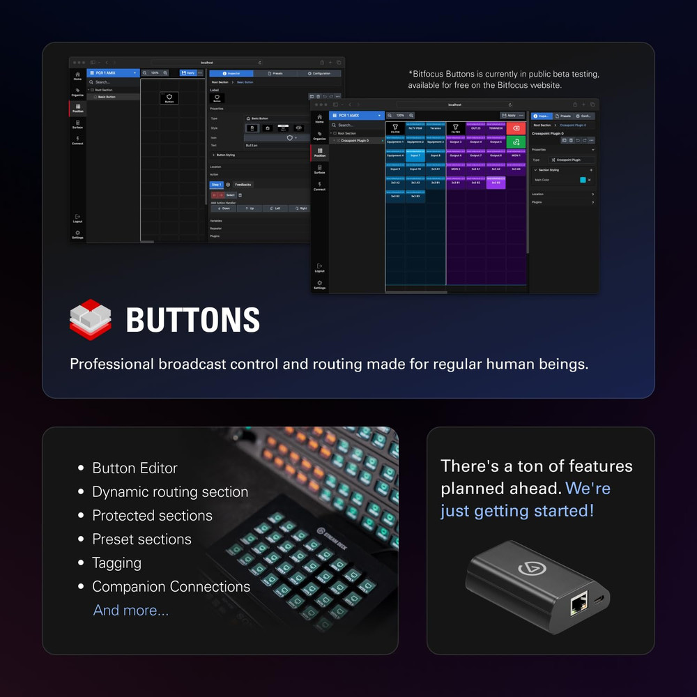 Network Dock for Stream Deck – Wired Ethernet Adapter, Poe or USB Powered, Easy