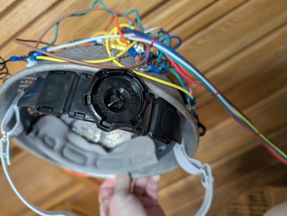 Fan-made Ghostbusters -like Colander Aura Hat