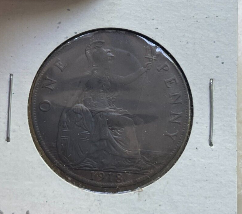 1918 Great Britain 1 One Penny  bg