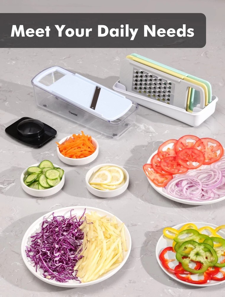 Professional Mandoline Slicer for Kitchen, Multi Purpose Vegetable Sli...