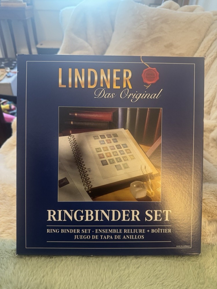 Lindner 18-ring Binder and Slipcase, BLUE ONLY