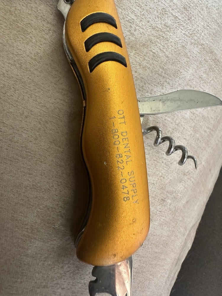 7 in 1 Multi-function Engraved “OTT DENTAL SUPPLY” Folding Tool High Quality