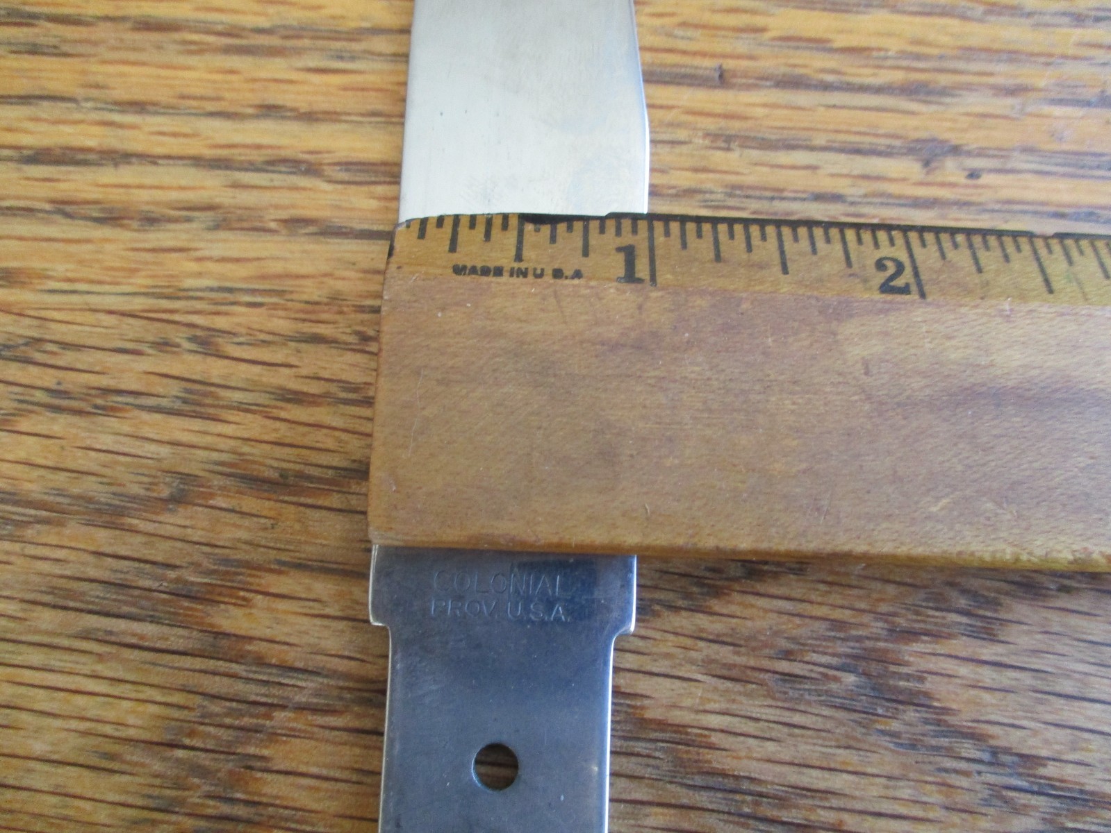 25 Carbon Steel Knife Blade Blank Blank's NOS Colonial Knife USA