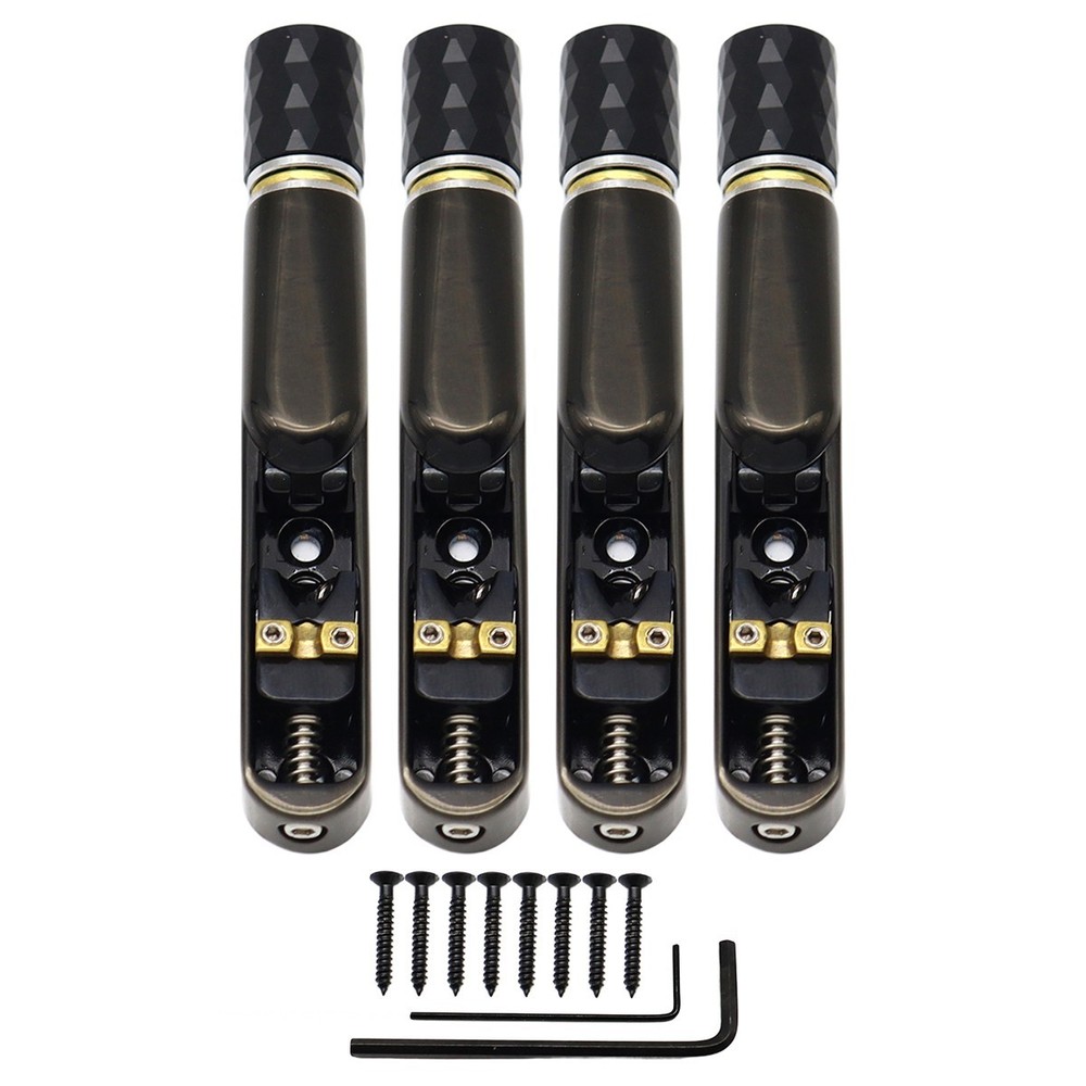 4 String Black Single String Headless Bass Bridge Headless Individual Bridges