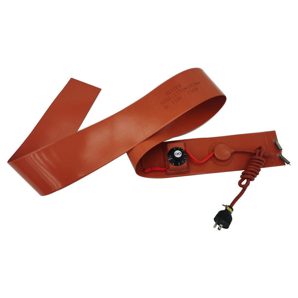 53 Gal/200L 110V Temperature Control Oil Drum Heater Thick 102*1778*1.8mm 750W