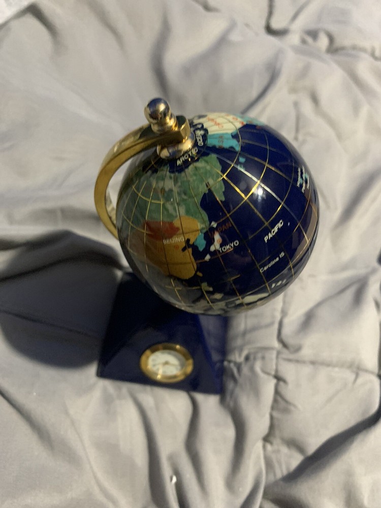 Gemstone Globe Clock The Smithsonian