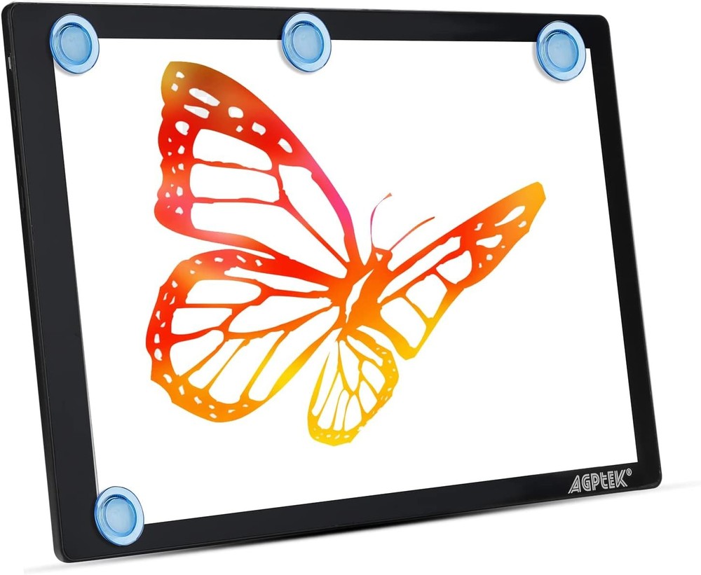 Light Box,Magnetic A4 Light Pad LED Tracing Light Board Physical Buttons Control