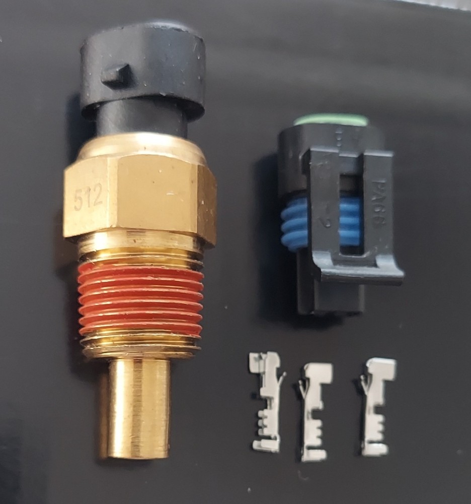 GM COOLANT TEMP SENSOR 3/8 NPT / & Plug Connector / HalTech FuelTech MaxxEcu