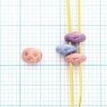 SuperDuo Luster Opaque Violet Beads 2.5×5mm