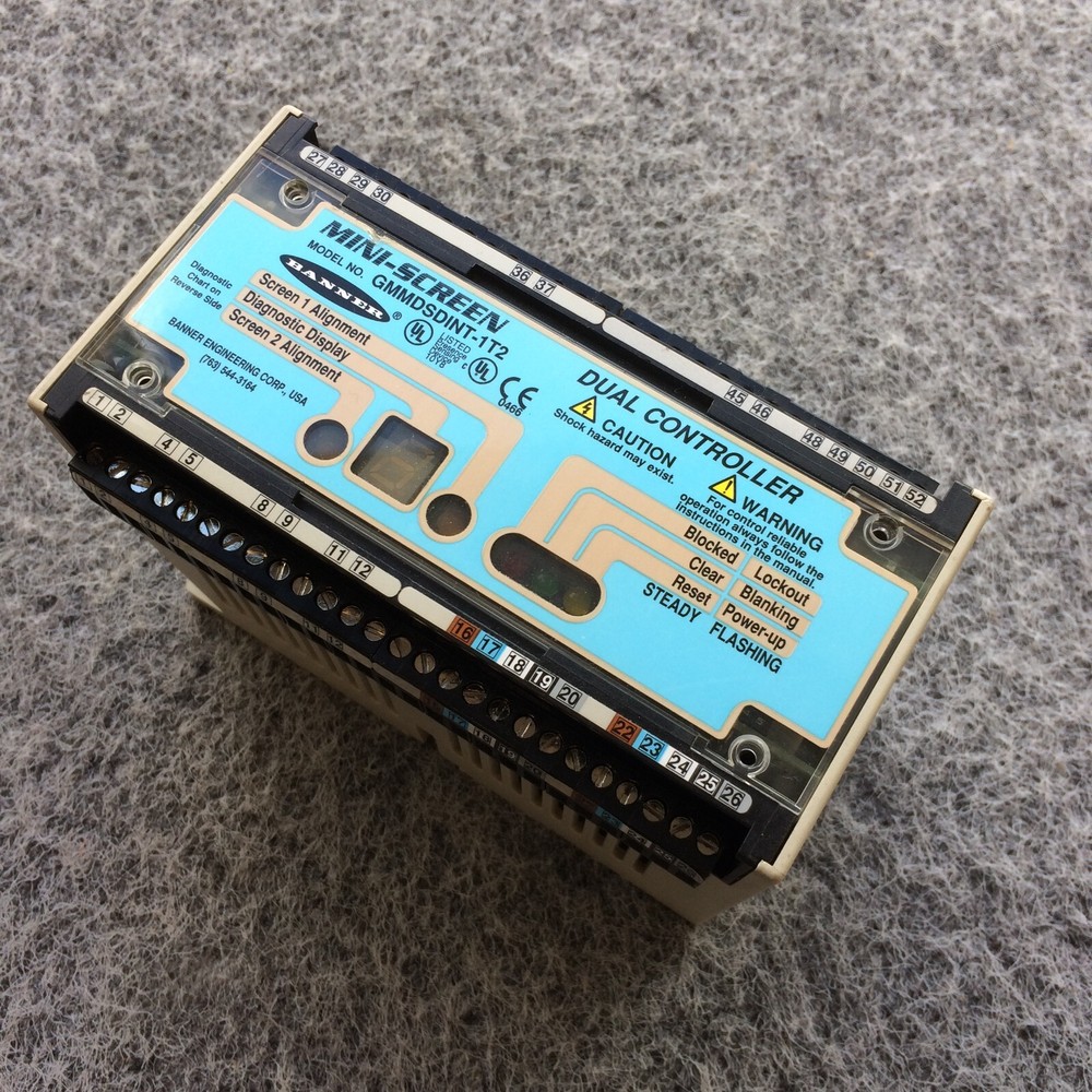 Banner Engineering GMMDSDINT-1T2 MINI-SCREEN Dual Controller for Light Curtain