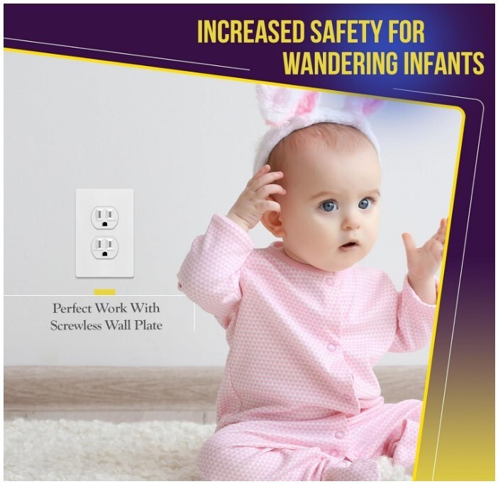 Duplex Receptacle Outlet Tamper-Resistant Electrical Wall Outlets 40-Pack