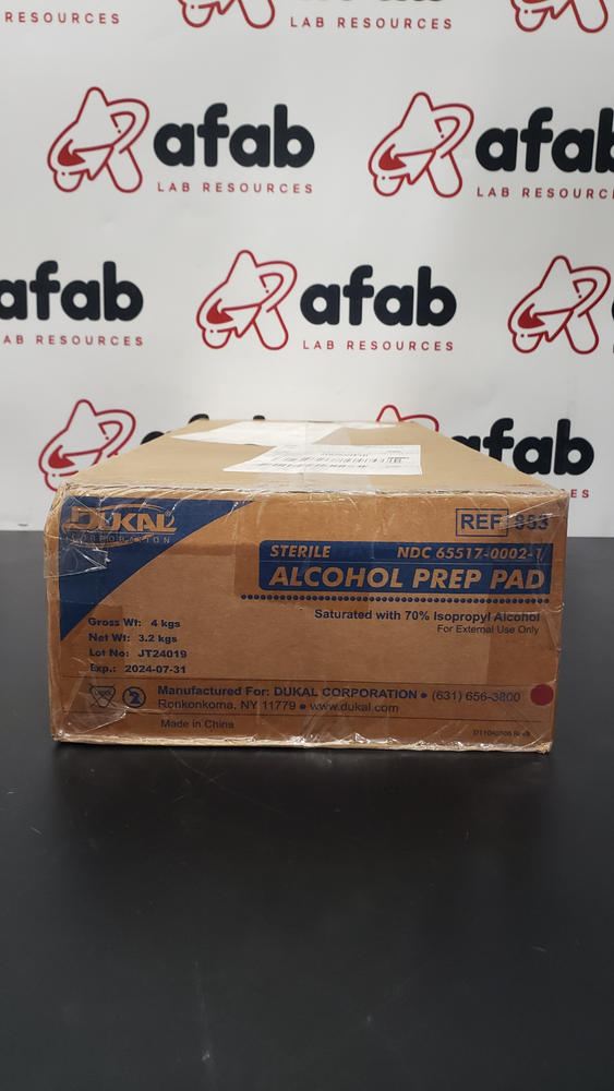 Dukal #852 Sterile Alcohol Prep Pads (Case)