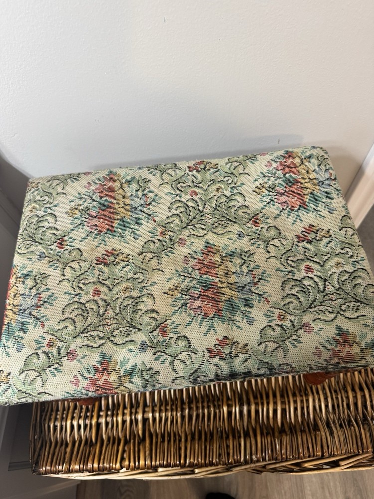 Vintage Tapestry Footstool