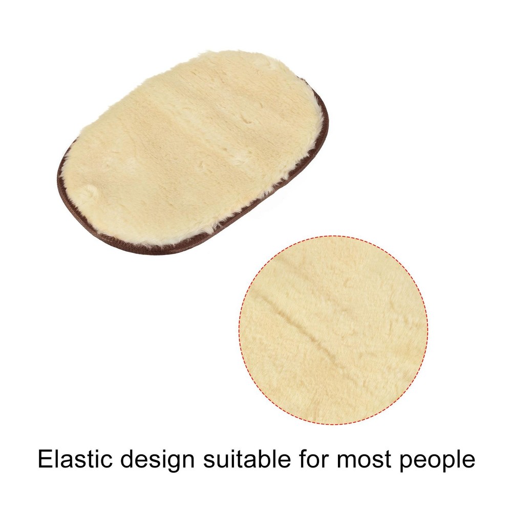Microfiber Dusting Mitten Sponge Scratch Free House Cleaning Beige Brown