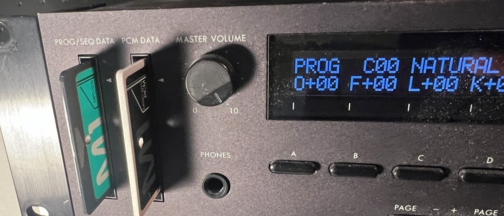 Korg PCM Data Memory Program Card MSC-015 MPC-015 Set Drums 2