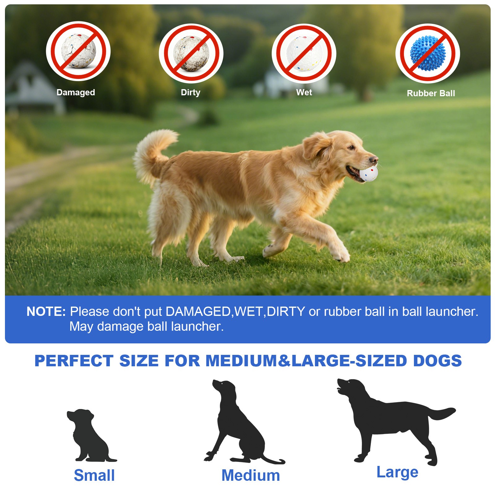 3 Modes Automatic Dog Ball Launcher 40-80FT 8 ETPU Balls Remote Control Toy