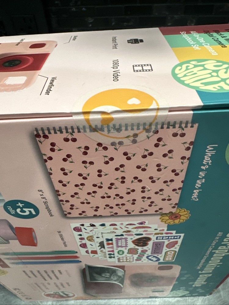 MVMT Camera and Scrapbook Bundle, Cherry, NEW, Scrapbooking Starter Kit