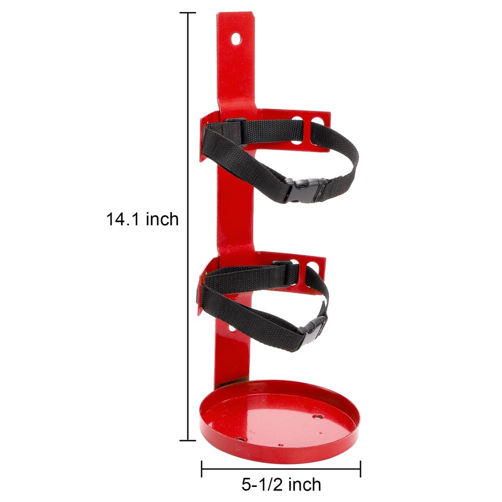 2 Pack Fire Extinguisher Mount Wall Bracket, Heavy Duty Wall Hanging Bracket ...