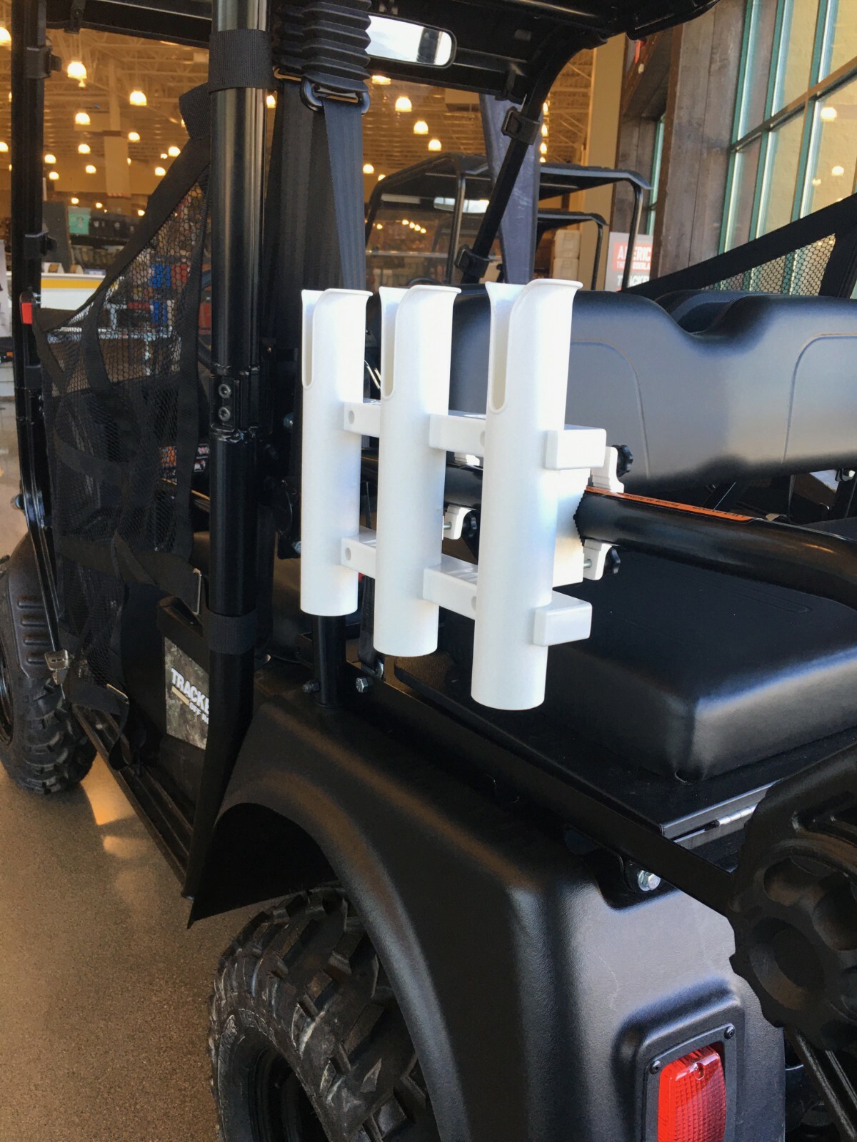 Fishing Rod Holder CLAMP2 Pontoon SeaDoo Switch ATV UTV Golf Cart Brush Rail