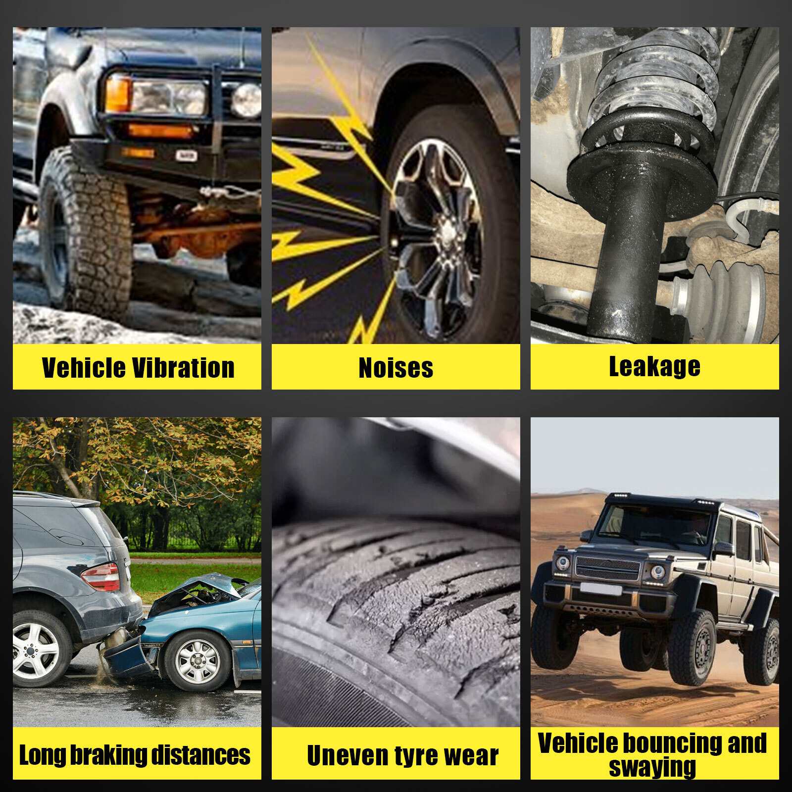 Front&Rear Air Shocks Struts Magnetic Ride for 07-20 Cadillac Escalade GMC Yukon