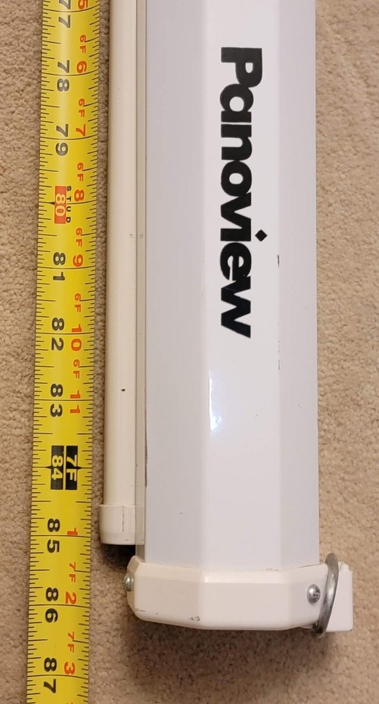 PANOVIEW Projection Screen Pull Down Manual White 91" Diagonal 87" Long