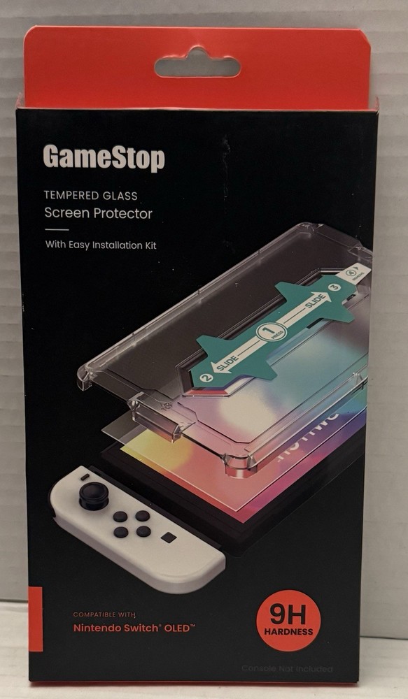 Nintendo Switch Oled Screen Protector  -  Tempered Glass Wit Installation Kit