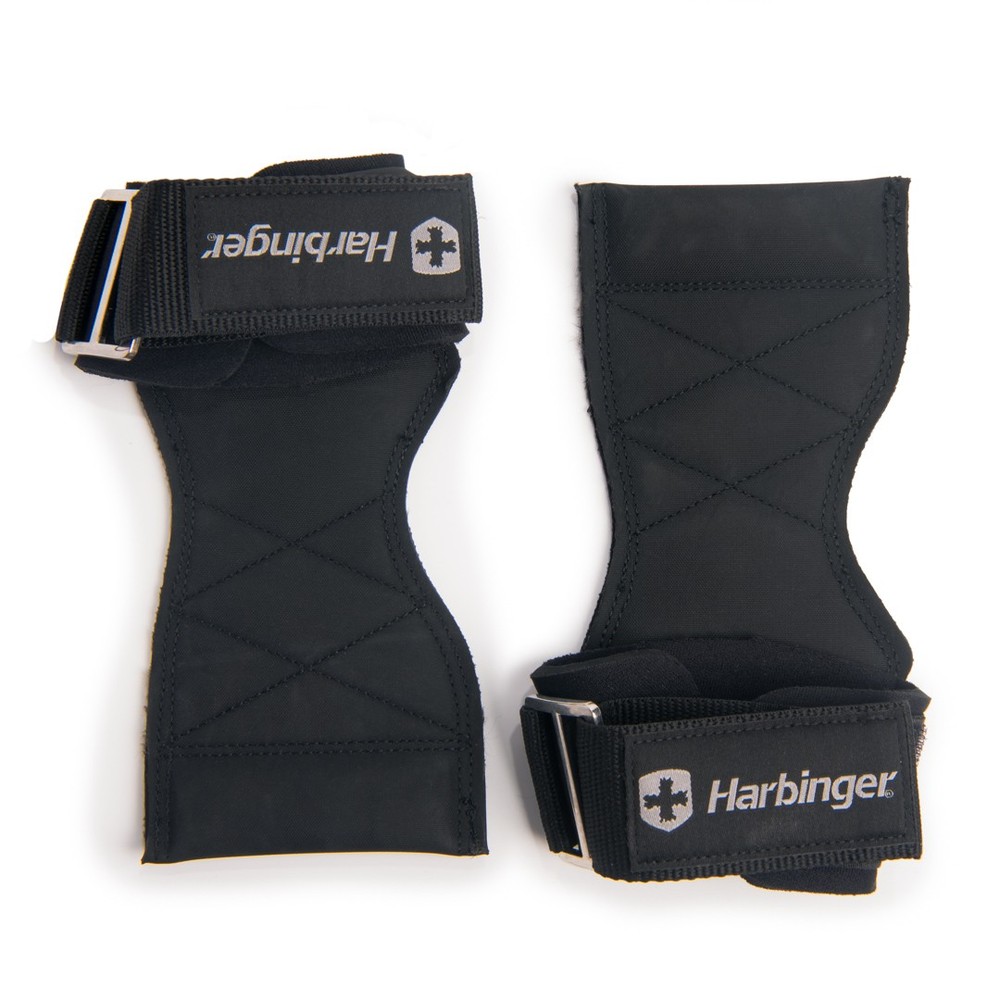Harbinger Pro Lifting Grips for Weight Lifting, Black