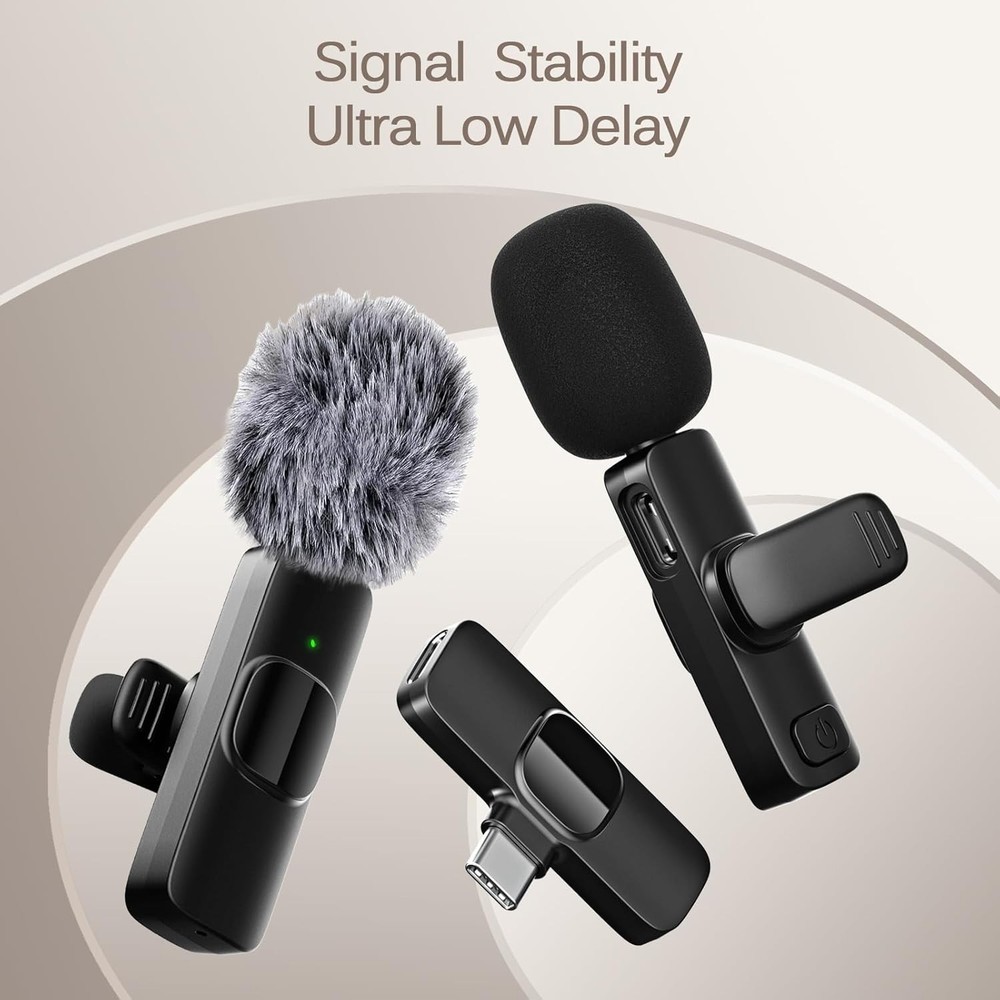 Professional Wireless Lavalier Lapel Microphone for iPhone, iPad, Mini Video...