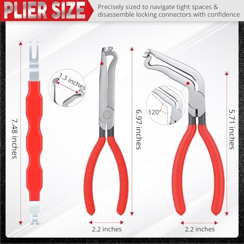 3Pcs Electrical Disconnect Pliers - Automotive Electrical Connector Separator