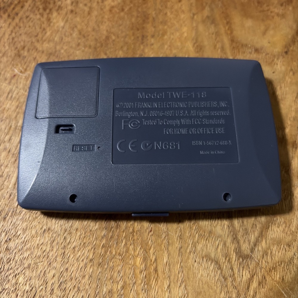 Franklin Electronic Translator TWE-118 - 5 languages