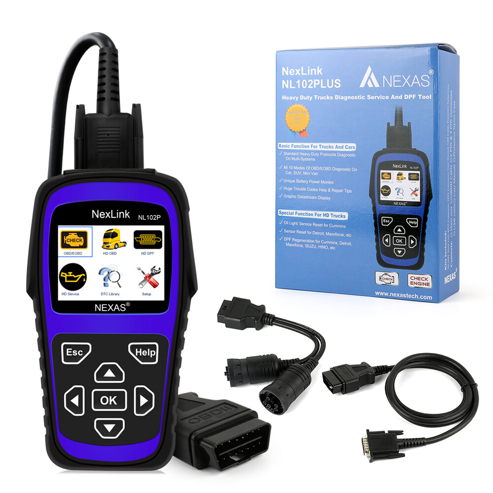 NEXAS NL102P HEAVY DUTY HD TRUCK DIAGNOSTIC SCANNER TOOL CAR CODE READER DPF