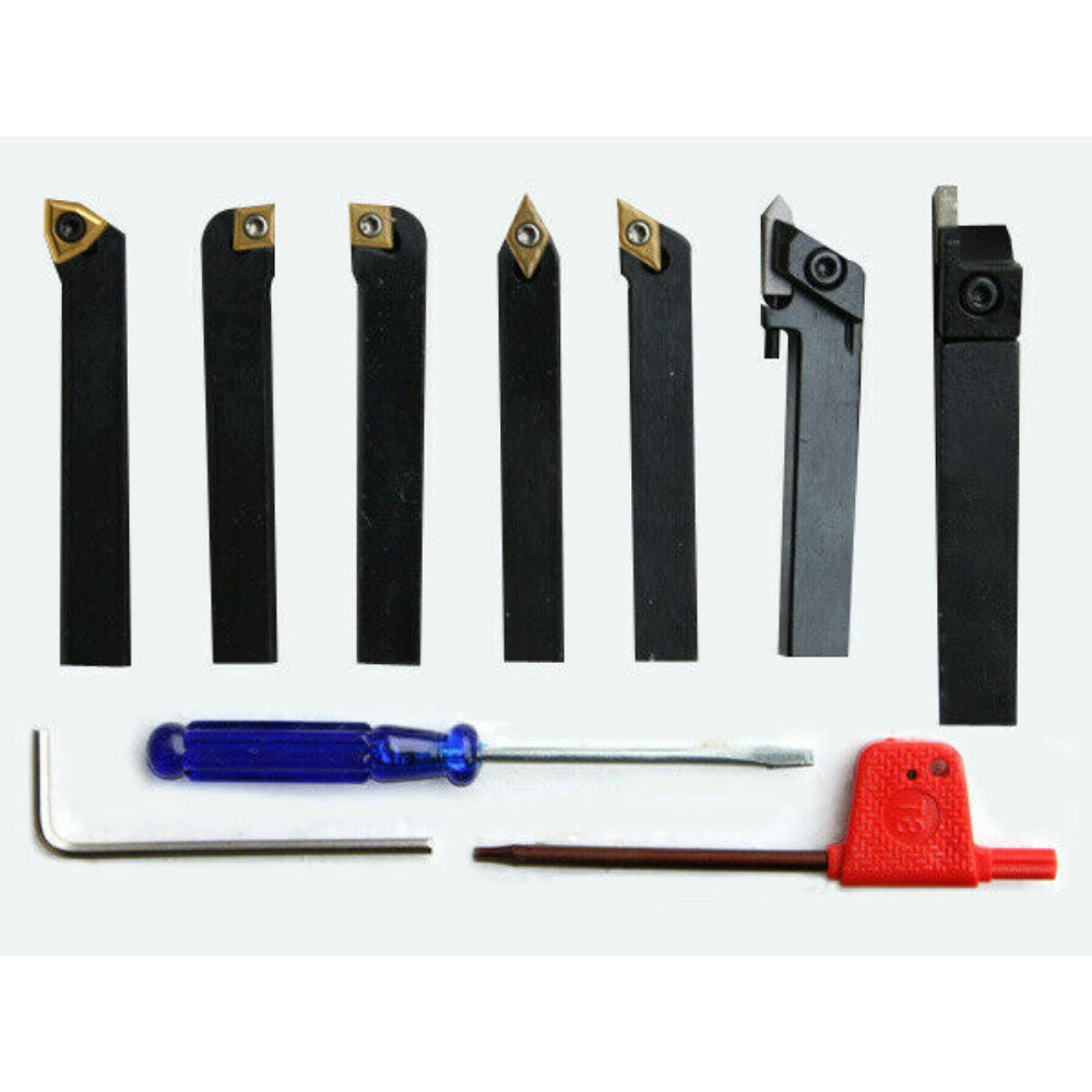 Holder 7pcs/set CNC Indexable Carbide Turning Tools Lathe Cutting Tools