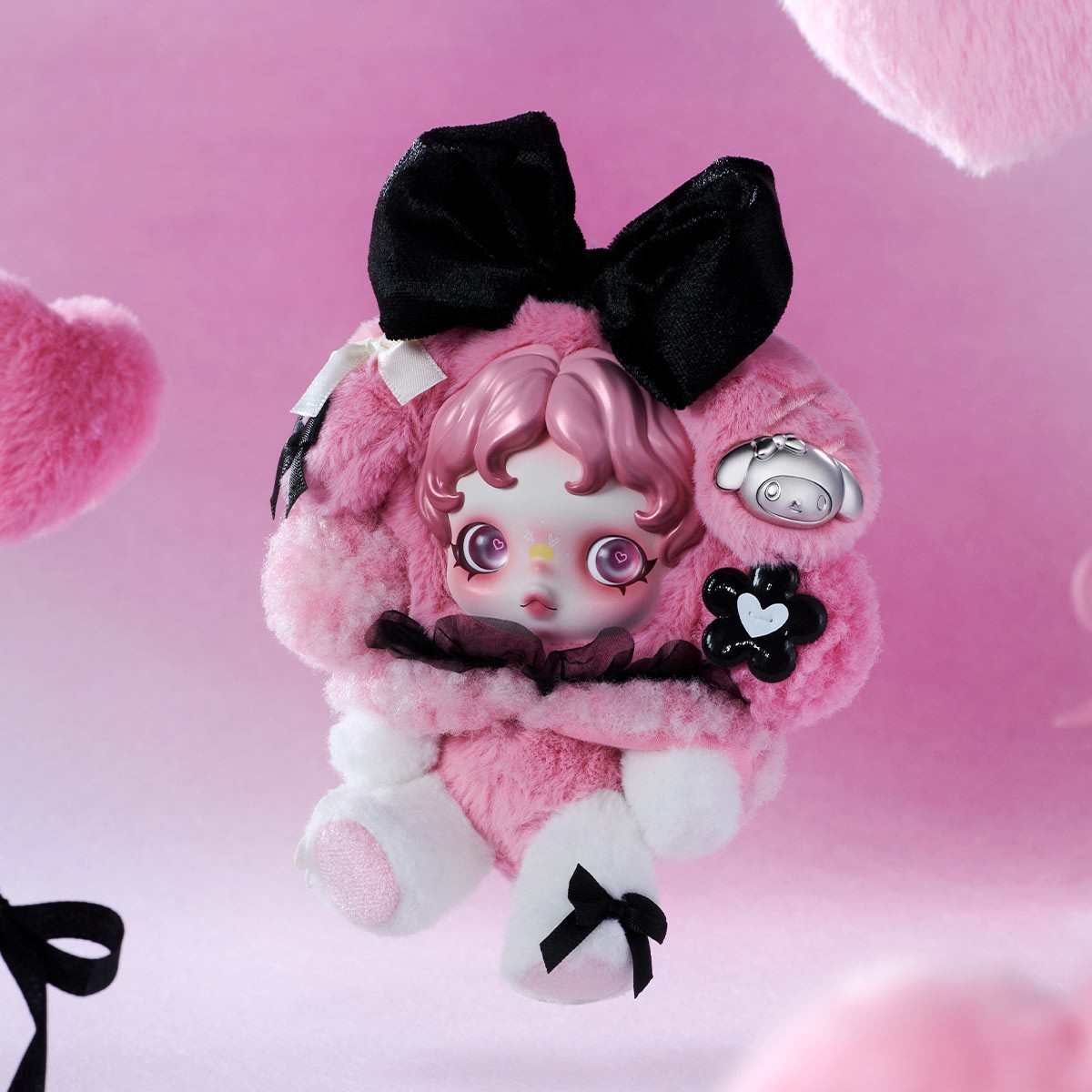 Pop Mart SKULLPANDA × MY MELODY Plush