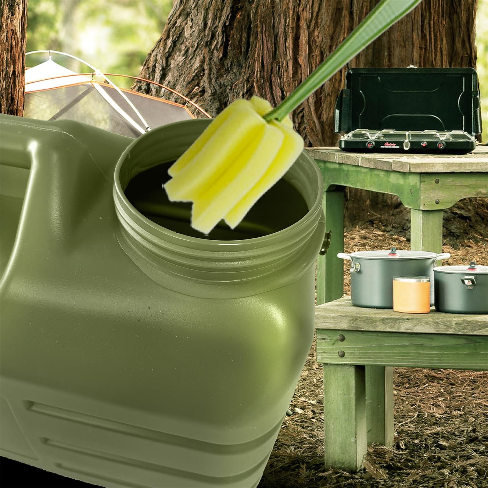 3 Gallon Water Container with Spigot, Portable Camping Water Jug, BPA Free Wa...