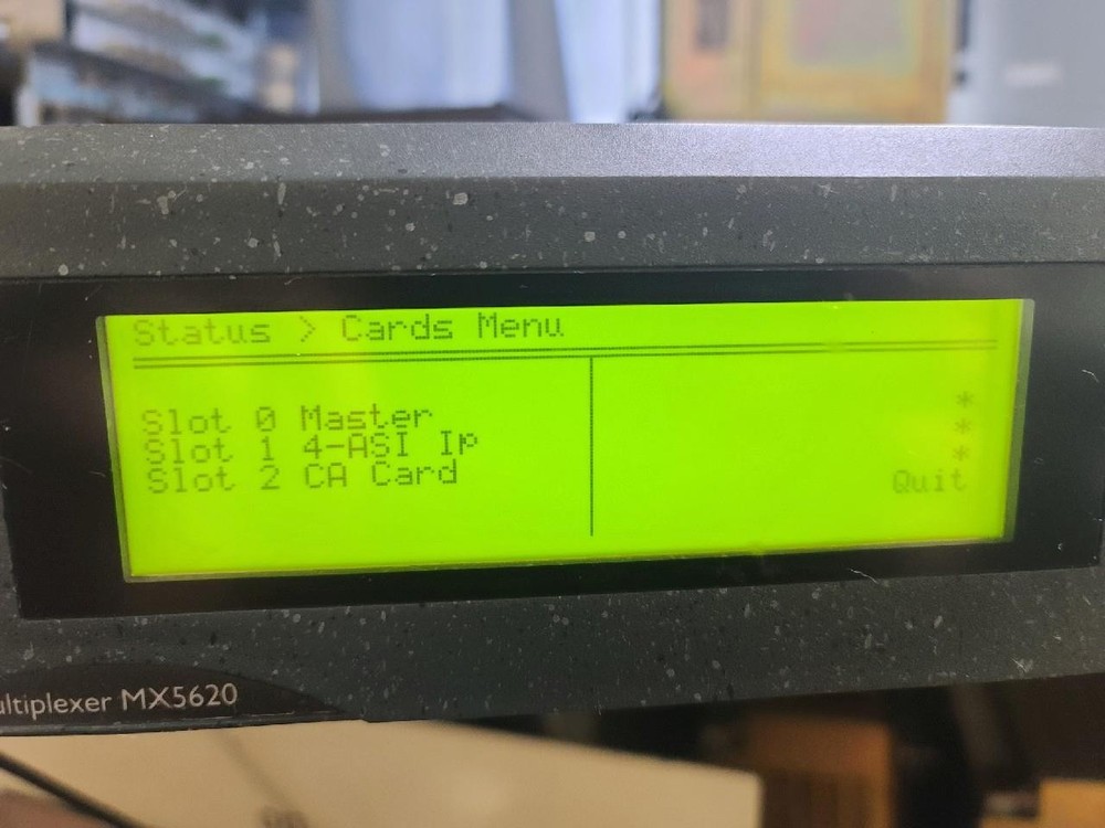 Tandberg MX5620 Evolution 5000 Multiplexer - Master, 4-ASI & CA Cards