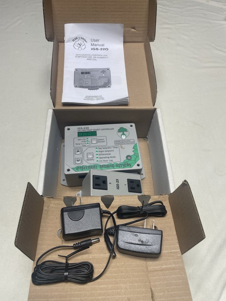 Intelligent Growing Systems iGS-220 TEMP/RH SMART CONTROLLER + iGS-25 Bundle