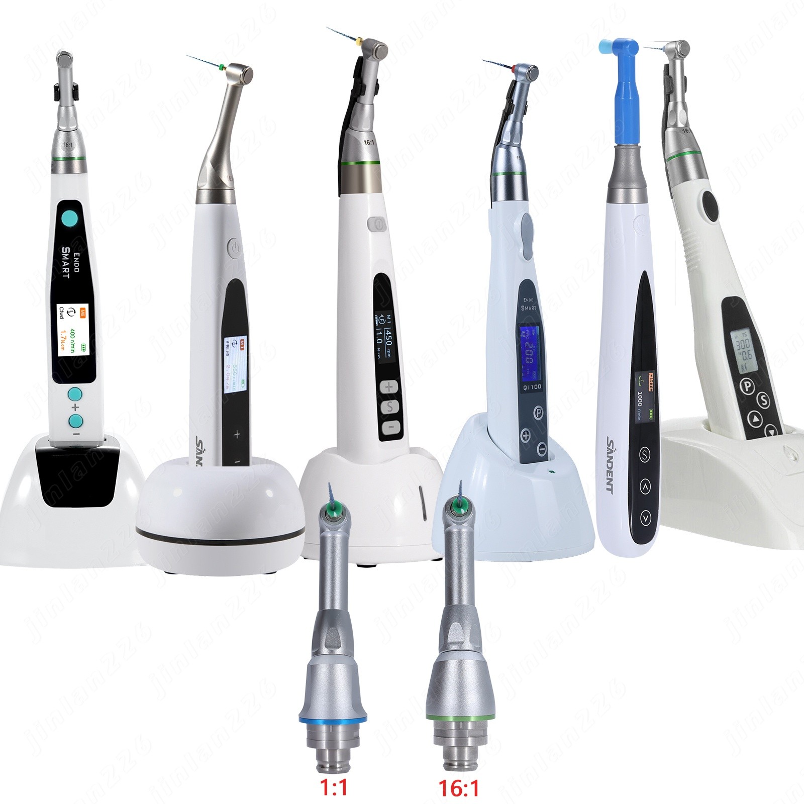 Dental Cordless Endo Motor LED 16:1 Root Canal Treatment / 1:1 16:1 Head