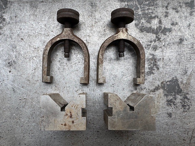 Machinist V-Block Clamp Pair
