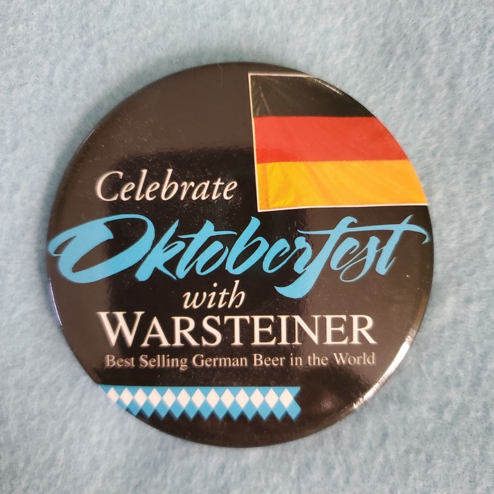 WARSTEINER "OKTOBERFEST" BUTTON / PINBACK   1990S
