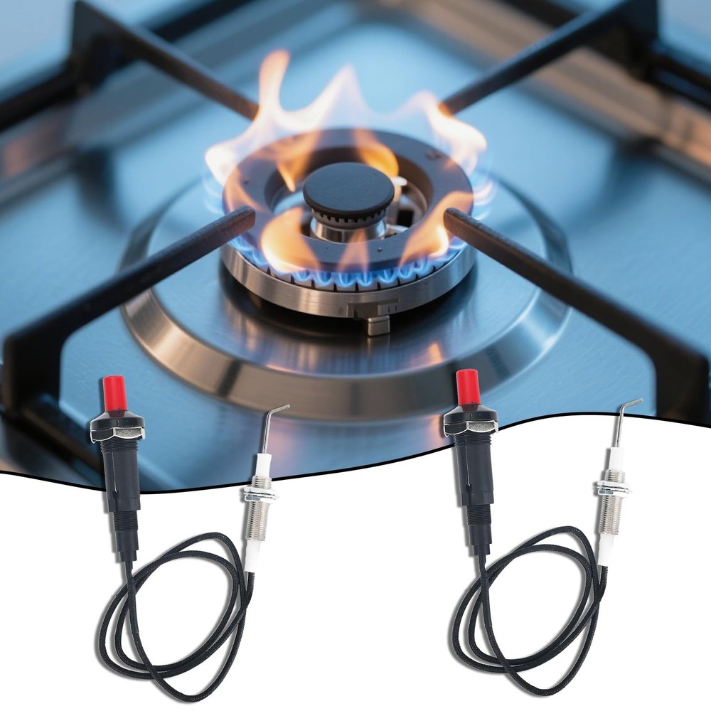 BTFO 2pcs Propane Push Button Piezo Igniter, Grill black, red, silver