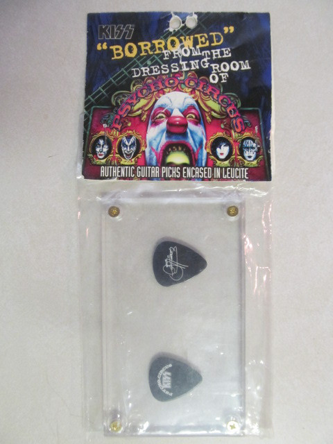 KISS PSYCHO CIRCUS ERA BORROWED FROM THE DRESSING ROOM COLLECTIBLE GUITAR PICKS