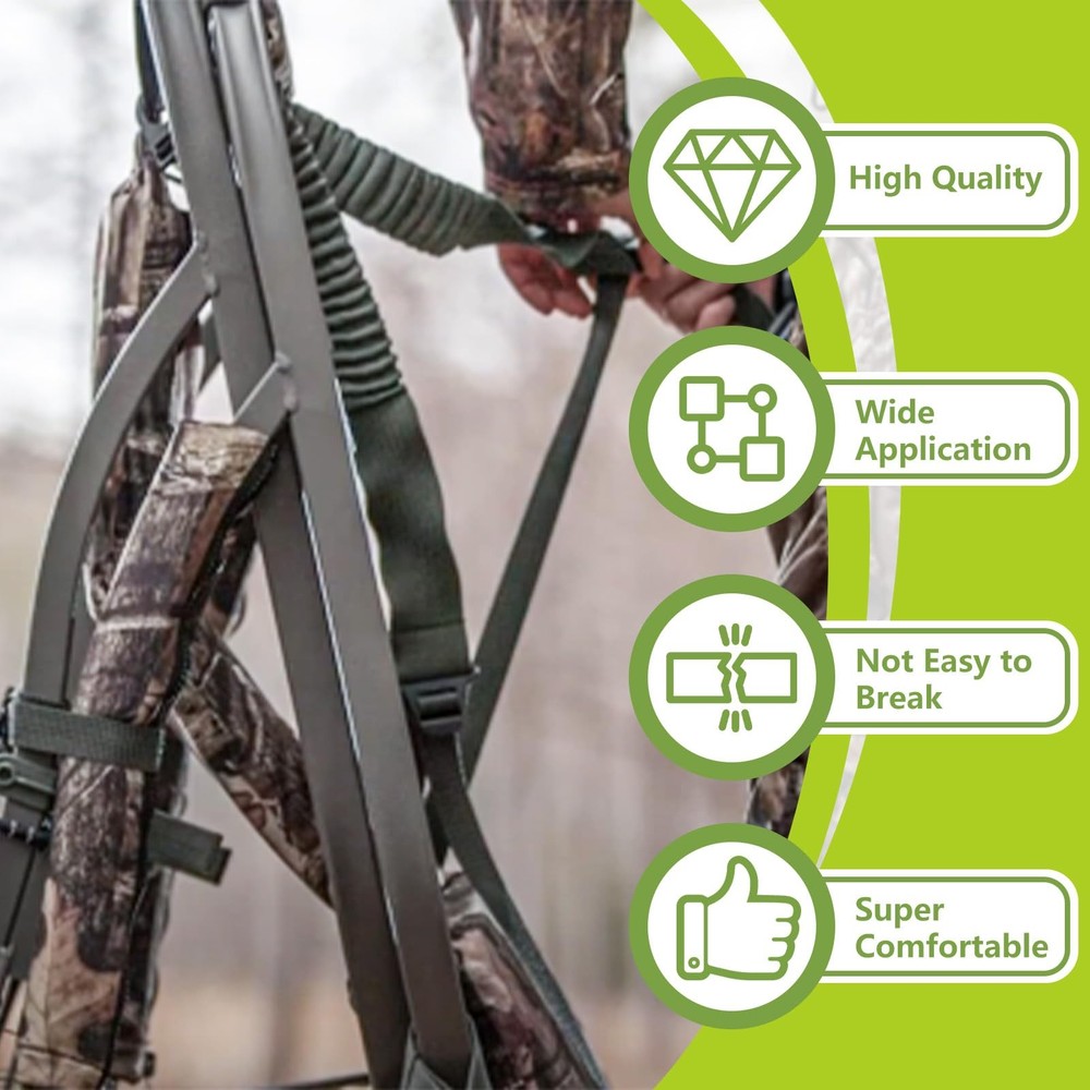 Dimakung Shoulder & Tether Straps for Summit Treestands, Large, Black