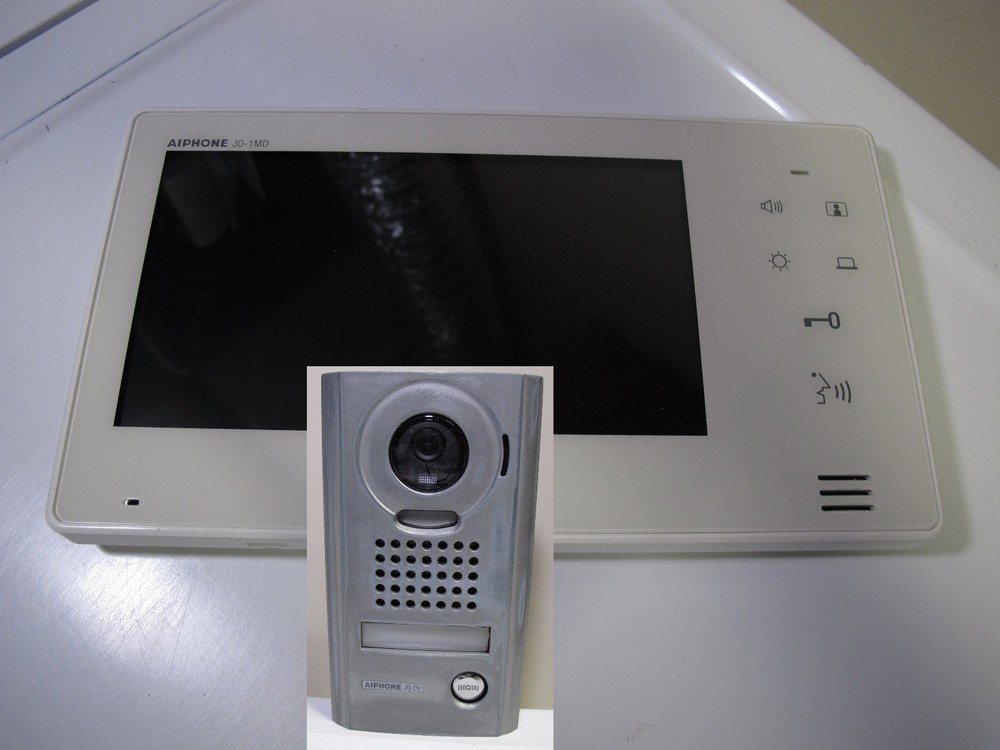 Working Tested AiPhone JO-1MD Intercom & JO-DV Doorbell Camera JO Series