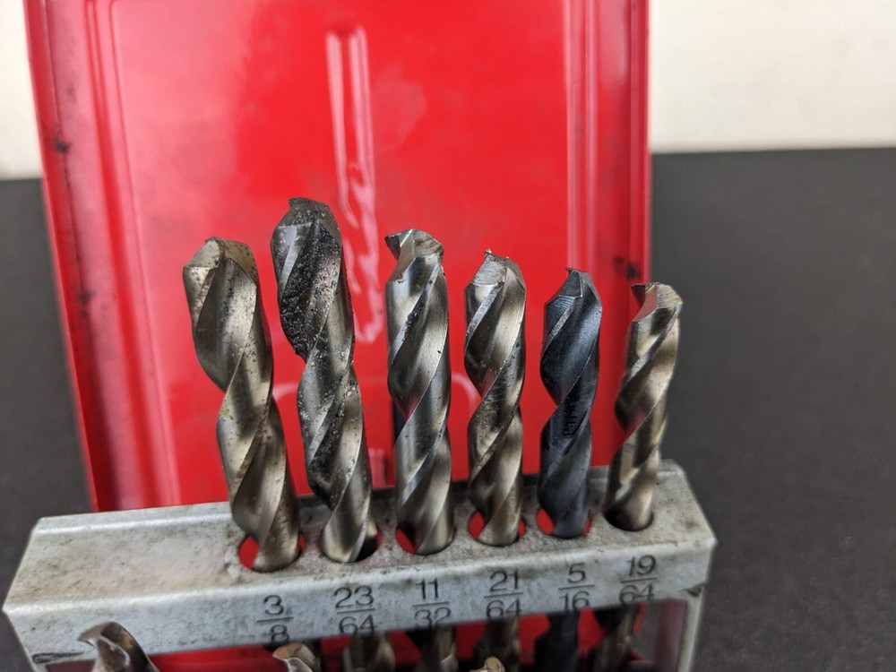 #bi972 Mac Tools Cobalt Drill Bit Set No. 6321DS w/Case