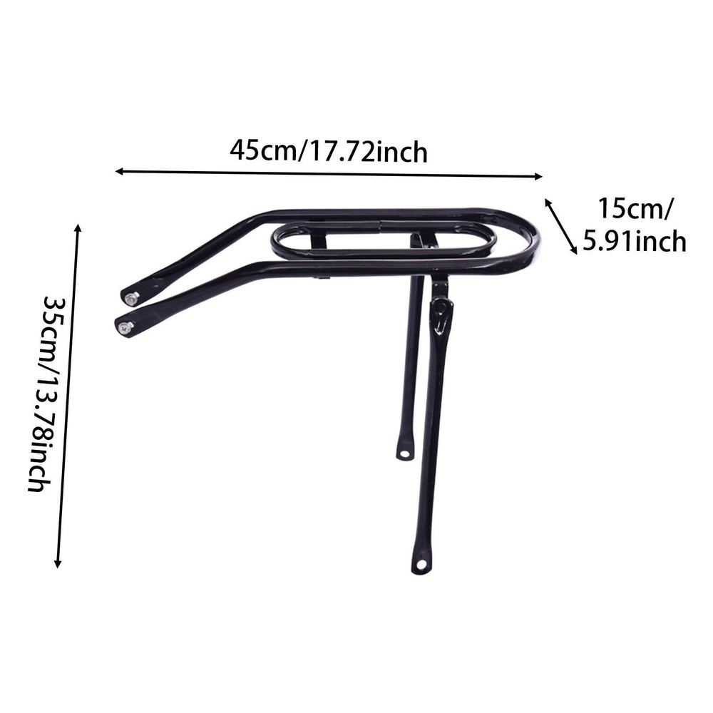 Rear Rack Rust Resistant Coating Easy Installation Pannier