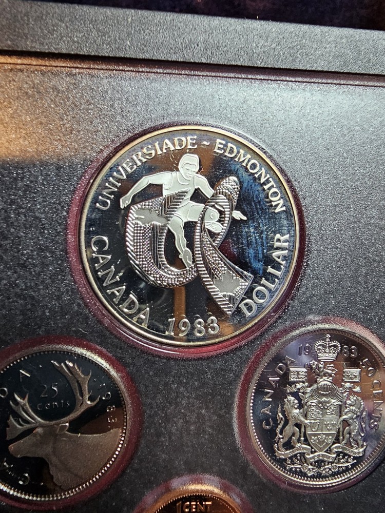 1983 CANADA SILVER DOUBLE DOLLAR PROOF SET UNIVERSITY- .375 oz. SILVER