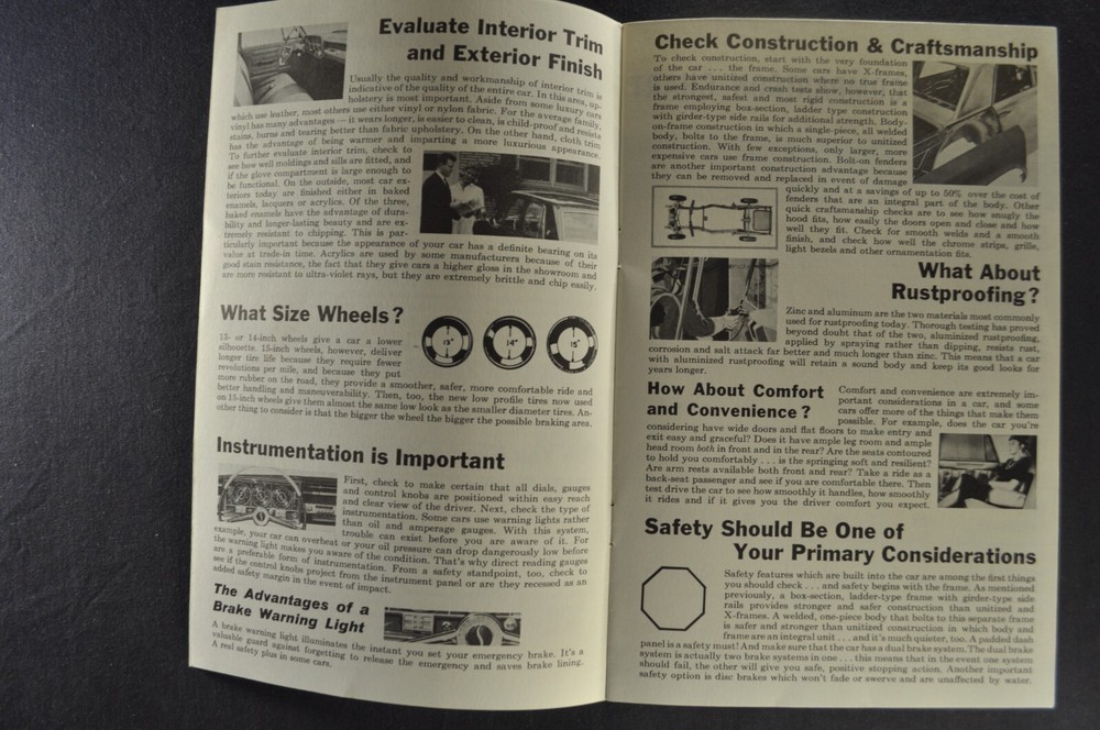 1965 Studebaker Commander Sedan Comparison Brochure Excellent Original 65