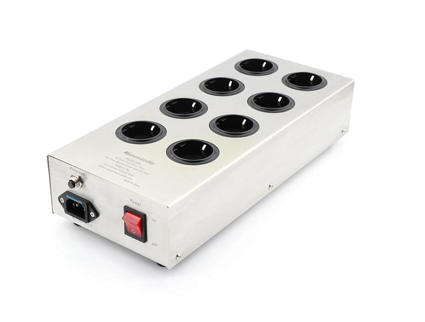 AC 220-250V HIFI E800HiFi Power Filter Device Schuko Socket 8 Way AC j