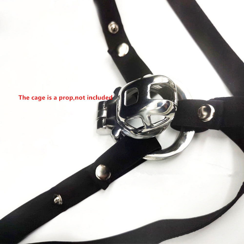 2pc Chastity Cage Belt Elastic Auxiliary Adjustable Accessory Strap Underwear US