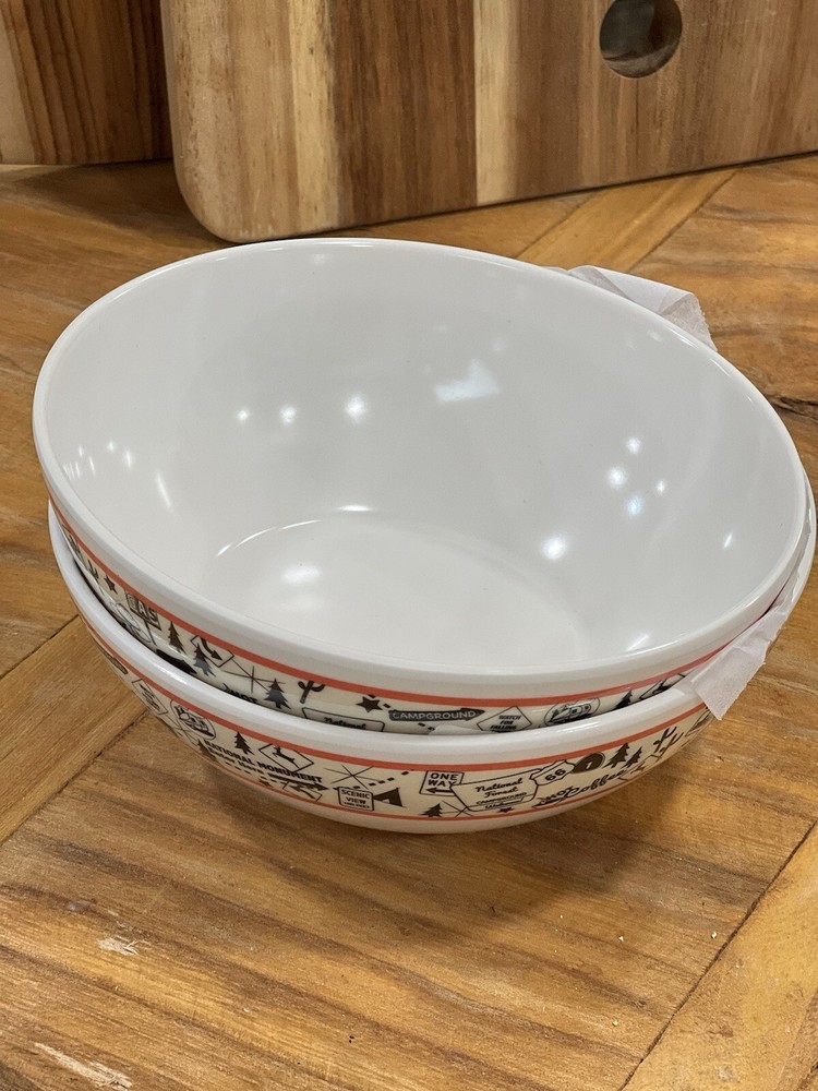 2 New Camp Casual Melamine Bowls